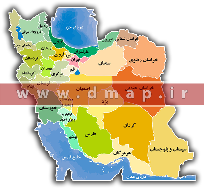 نقشه های استانی تولیدی دانا